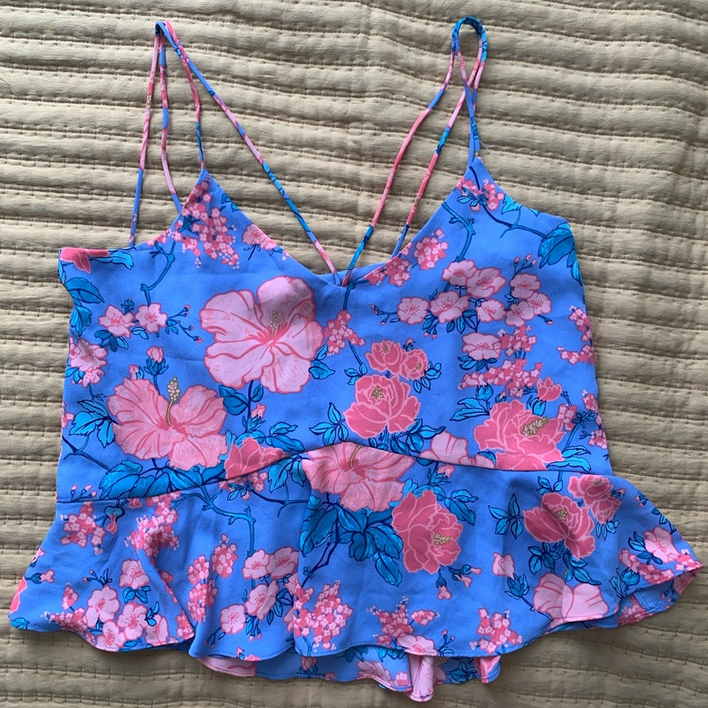 High line Collective Floral Tank Size S